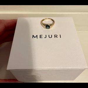 14k gold and topaz Mejuri ring